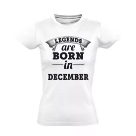 Legendás decemberi női póló (fehér)