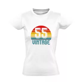 Vintage 55 női póló (fehér)