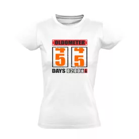 Oldometer 55 női póló (fehér)