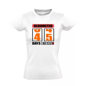 Oldometer 45 női póló (fehér)
