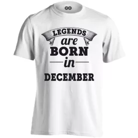 Legendás decemberi férfi póló (fehér)