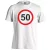 50. születésnap tábla férfi póló (fehér)