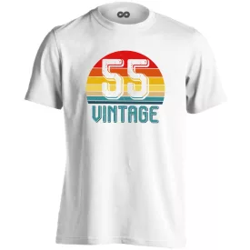Vintage 55 férfi póló (fehér)