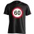 60. születésnap tábla férfi póló (fekete)