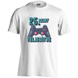 25. szint teljesítve férfi póló (fehér)