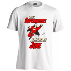 Real superheroes - june férfi póló (fehér)