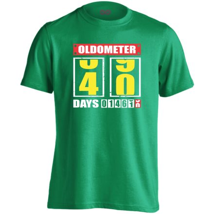 Oldometer 40 férfi póló (zöld)