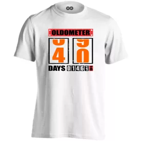 Oldometer 40 férfi póló (fehér)