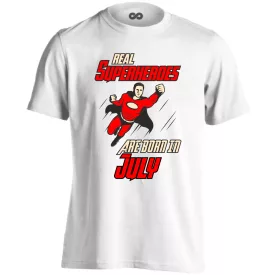 Real superheroes - july férfi póló (fehér)