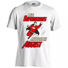 Real superheroes - august férfi póló (fehér)