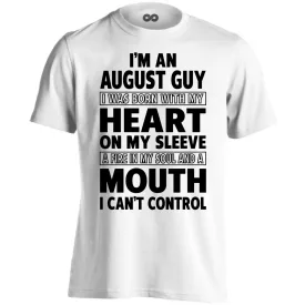 I'm an august guy férfi póló (fehér)