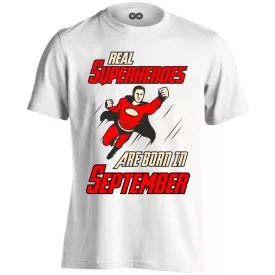 Real superheroes - september férfi póló (fehér)