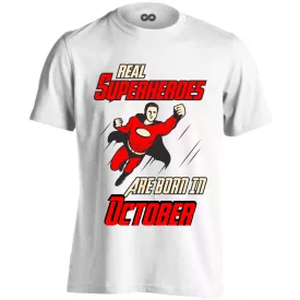Real superheroes - october férfi póló (fehér)