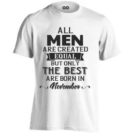All men are created equal November férfi póló (fehér)