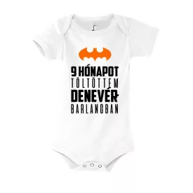 BatBaba rövidujjú patentos body (fehér)