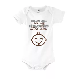 EmberTervez rövidujjú patentos body (fehér)