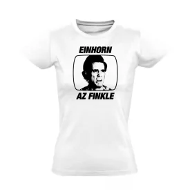 Régi einhorn az finkle filmes női póló (fehér)