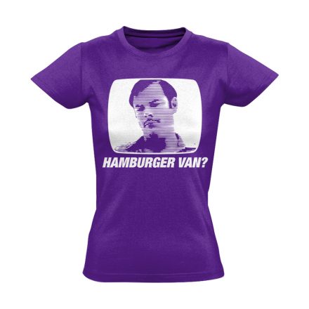 "Hamburger van?" filmes női póló (lila)