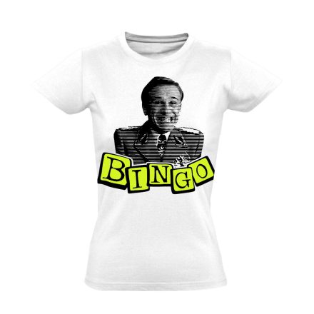 "Bingo" filmes női póló (fehér)