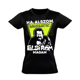 "Elsírom magam" filmes női póló (fekete)