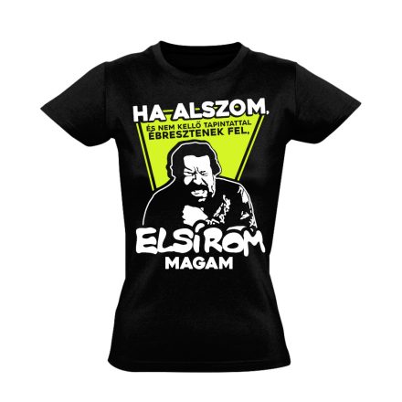 "Elsírom magam" filmes női póló (fekete)