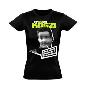 "Tengeri kagylók" filmes női póló (fekete)