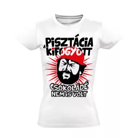 "Pisztácia" filmes női póló (fehér)