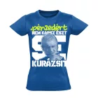 "Kurázsi" filmes női póló (kék)