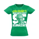"Kurázsi" filmes női póló (zöld)