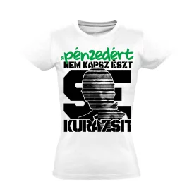 "Kurázsi" filmes női póló (fehér)