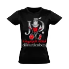 Döntetlen filmes női póló (fekete)