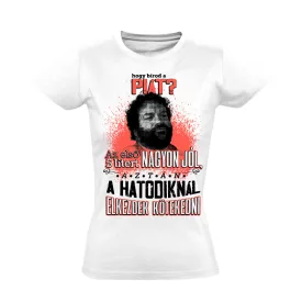 Bíromapiát filmes női póló (fehér)