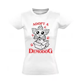 Adopt A Demodog női póló (fehér)