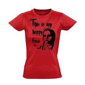 Happy Face női póló (piros)