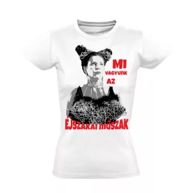 Éjszakai műszak női póló (fehér)