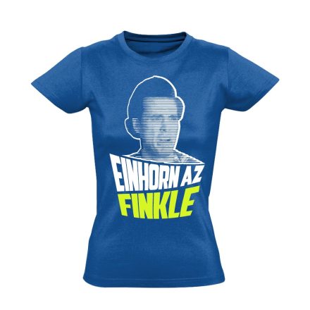 "Einhorn az Finkle" filmes női póló (kék)