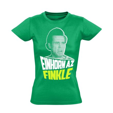 "Einhorn az Finkle" filmes női póló (zöld)