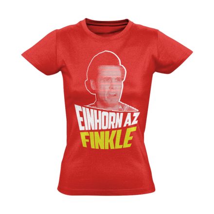 "Einhorn az Finkle" filmes női póló (piros)
