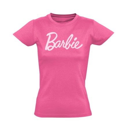 Barbie felirat női póló (rózsaszín)