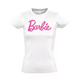 Barbie felirat női póló (fehér) akciós póló - 2XL