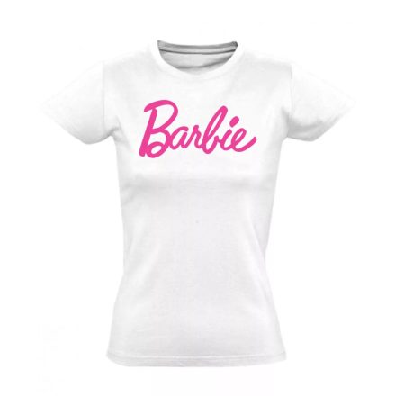 Barbie felirat női póló (fehér) akciós póló - 2XL