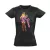 Barbie asszony női póló (fekete)