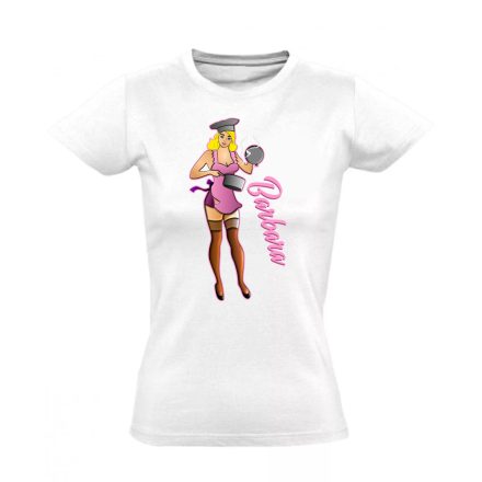 Barbie asszony női póló (fehér)