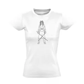 Fehér fénykard, de kettő filmes női póló (fehér)