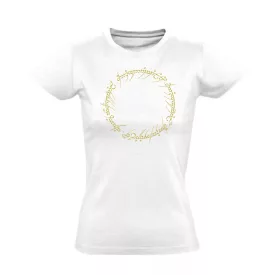 Körgyűrű filmes női póló (fehér)