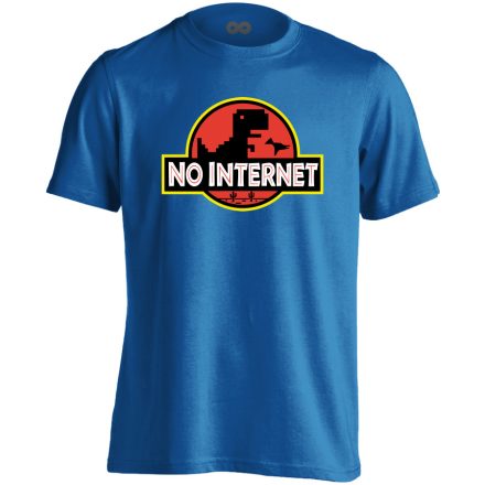 No internet filmes férfi póló (kék)