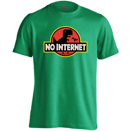 No internet filmes férfi póló (zöld)