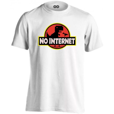 No internet filmes férfi póló (fehér)
