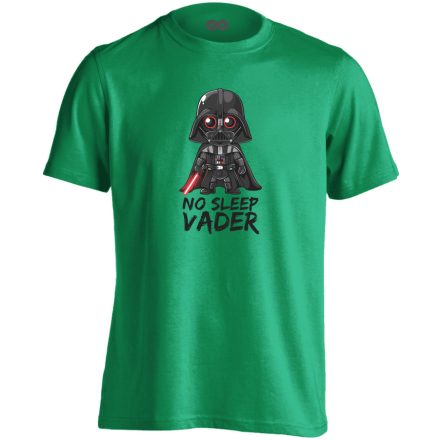 No sleep Vader filmes férfi póló (zöld)