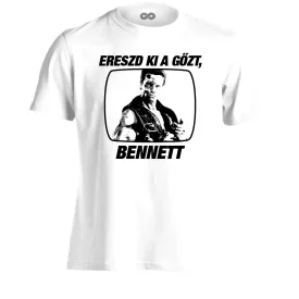 "Ereszd ki a gőzt" filmes férfi póló (fehér)